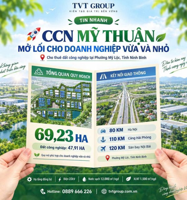 CỤM CÔNG NGHIỆP MỸ THUẬN ĐẨY NHANH TIẾN ĐỘ TRẠM XỬ LÝ NƯỚC THẢI TẬP TRUNG